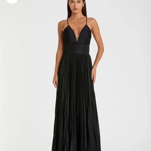 Elegant Black Evening Gown prom dress sparkle